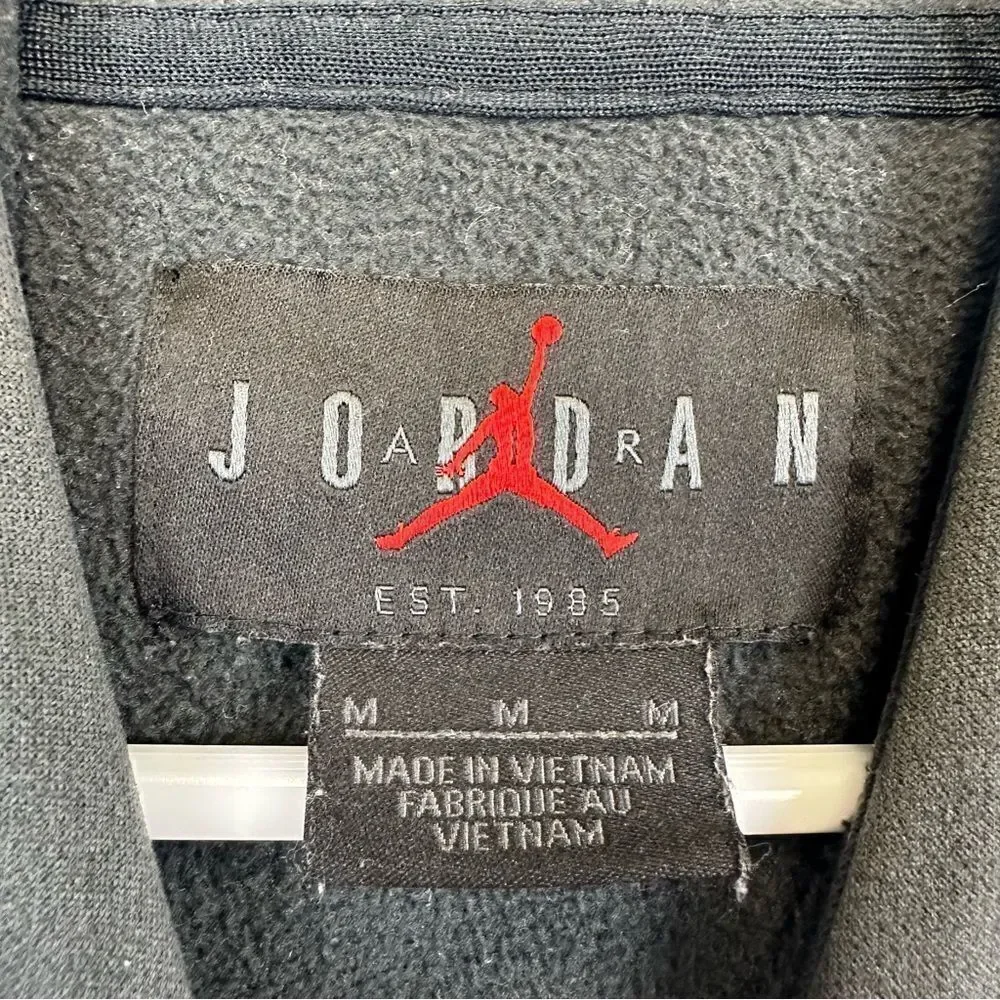 Jordan DCCC Storm Hoodie Mens Medium Gray Pullover Jump Man Basketball‎ Casual